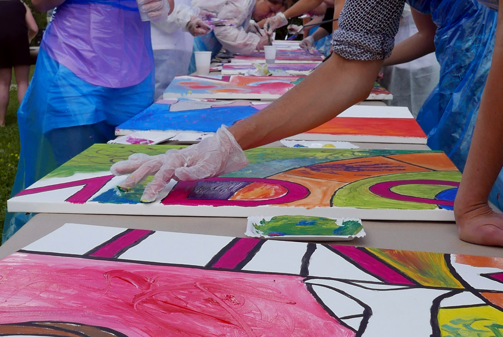 Kresatives Teambuilding mit FIRMEN MALEN