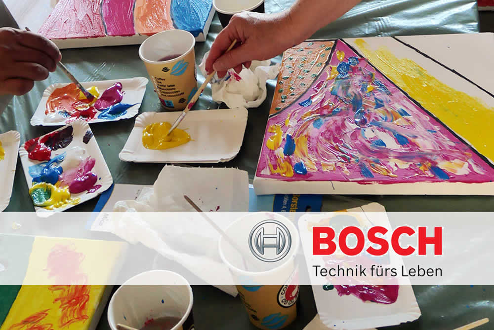 FIRMEN MALEN mit BOSCH in Grassau