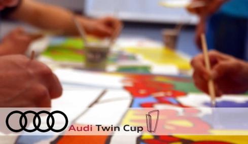 FIRMEN MALEN beim Audi Twin-Cup in Neckarsulm