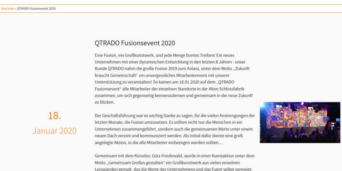 QTRADO Fusionsevent